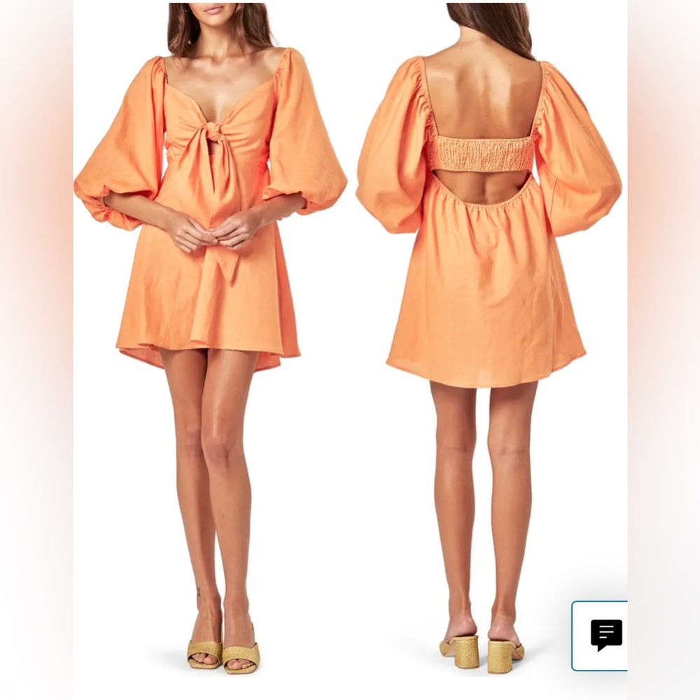 Charlie Holiday Sonny Minidress Orange SIZE 2
